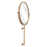 Gold Round Wall Mount Mirror