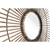 Gold Tribal Round Mirror