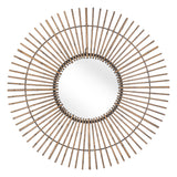 Gold Tribal Round Mirror