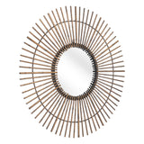 Gold Tribal Round Mirror