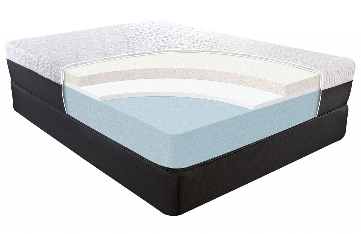 11.5" Lux Copper Infused Gel Memory Foam And High Density Foam Mattress Queen