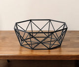 6" Black Metal Decorative Bowl