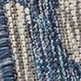 5' X 7' Blue And Gray Indoor Outdoor Area Rug