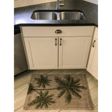 2' X 3' Beige Floral Indoor Outdoor Area Rug