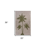 2' X 3' Beige Floral Indoor Outdoor Area Rug