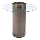 Contemporary Antique Gold End Table