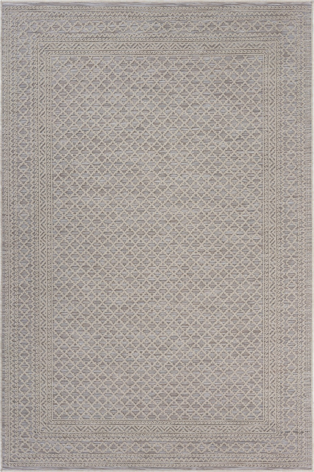 8' X 10' Gray Indoor Outdoor Area Rug