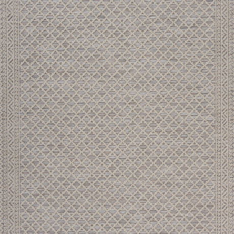 8' X 10' Gray Indoor Outdoor Area Rug