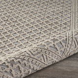 8' X 10' Gray Indoor Outdoor Area Rug