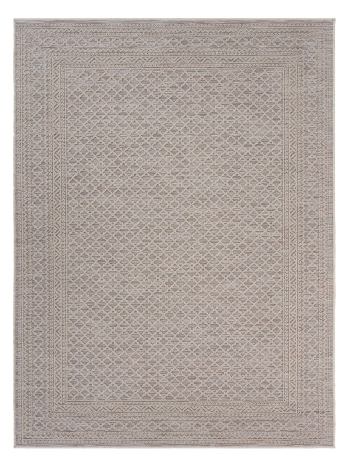 8' X 10' Gray Indoor Outdoor Area Rug