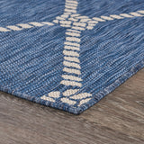 8' X 10' Blue And Gray Indoor Outdoor Area Rug