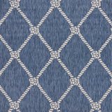 8' X 10' Blue And Gray Indoor Outdoor Area Rug