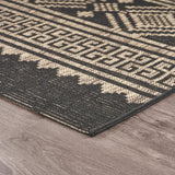 8' X 10' Brown And Black Indoor Outdoor Area Rug