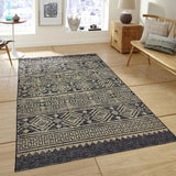 8' X 10' Brown And Black Indoor Outdoor Area Rug