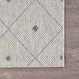 5' X 8' Blue And Gray Indoor Outdoor Area Rug