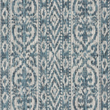 8' X 8' Blue And Gray Indoor Outdoor Area Rug