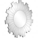 30" Clear Sunburst Framed Accent Mirror