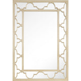 44" Champagne Metal Framed Accent Mirror