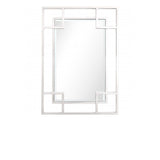 42" Silver Metal Framed Accent Mirror