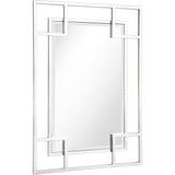 42" Silver Metal Framed Accent Mirror