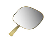 11" Golden Square Frame Handheld Mirror