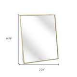 10" Gold Framed Makeup Shaving Tabletop Mirror