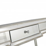 Silver Leaf Antiqued Console Table