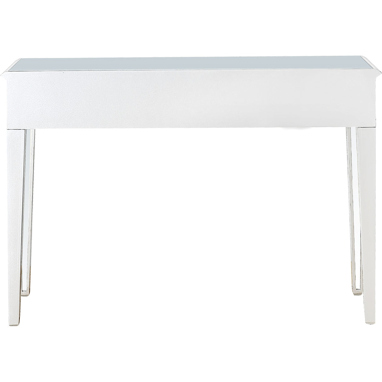 Silver Glass Mirror Console Table