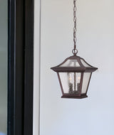 Antique Bronze Birdhouse Shape Outdoor Hanging Light