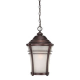 Frosted Glass Bronze Lantern Hanging Light