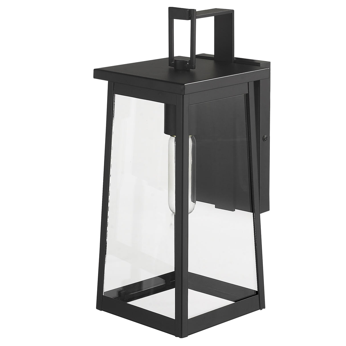 Black Contempo Elongated Outdoor Wall Light