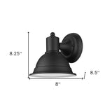 Matte Black Aluminum Wall Sconce