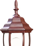 Dark Brown Globe Lantern Wall Light