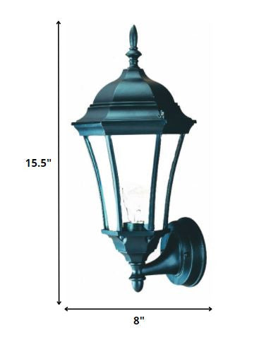 Matte Black Carousel Lantern Wall Light