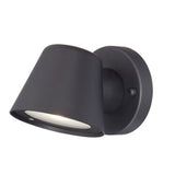 Matte Black LED Short Cone Wall Light