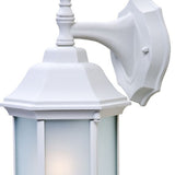 White Frosted Glass Swing Arm Wall Light