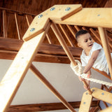 3in1 Wooden Playhouse with Swings and Seesaw