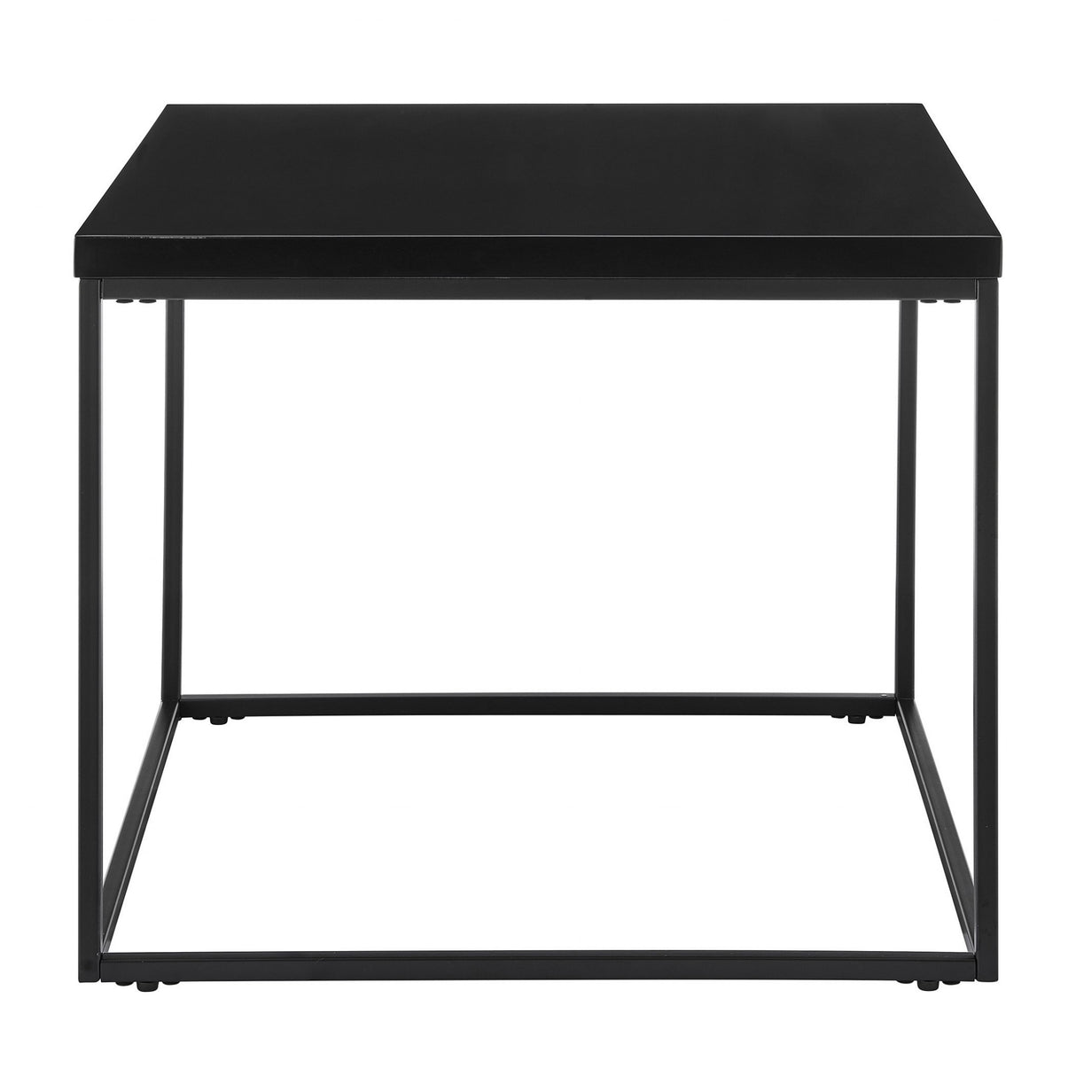 20" Black Square End Table