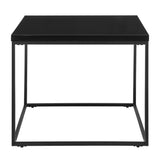 20" Black Square End Table