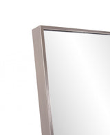 Sleek Brushed Brass Rectangular Full Length Standing Mirror