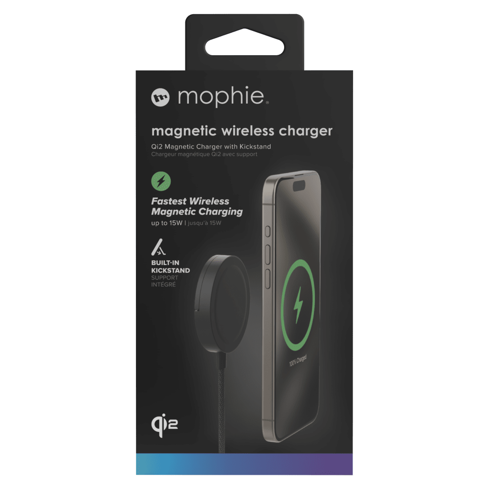 mophie Universal Qi2 Wireless Charging Pad with Kickstand by mophie