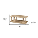 42" Natural Coffee Table