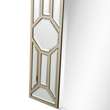 35" Champagne Accent Wood Framed Mirror