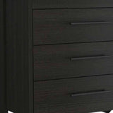 59" Black Six Drawer Double Dresser