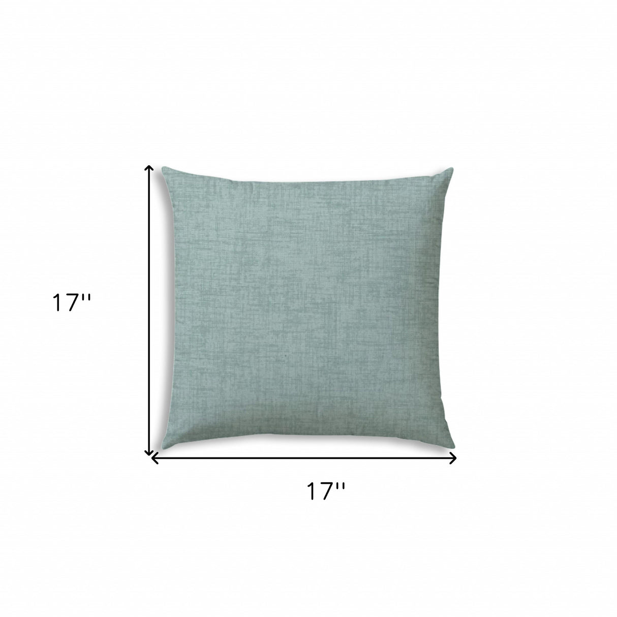 17" X 17" Seafoam Blown Seam Solid Color Lumbar Indoor Outdoor Pillow