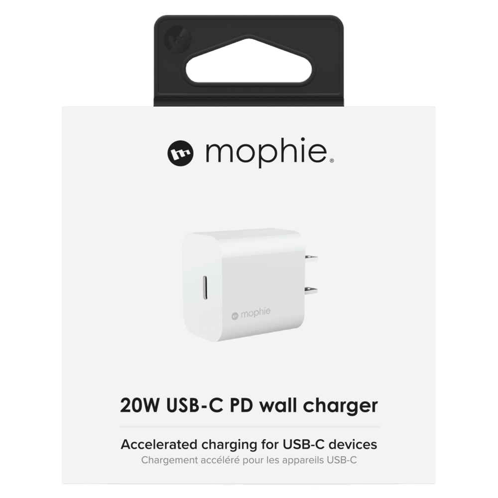 mophie 20W PD USB C Wall Charger White by mophie