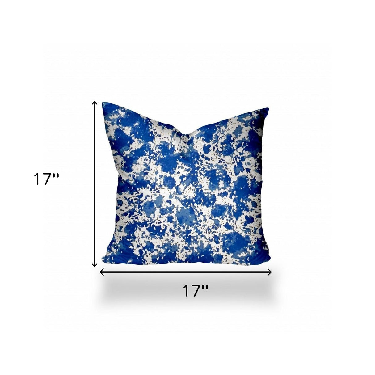 12" X 16" Blue And White Zippered Coastal Lumbar Indoor Outdoor Pillow