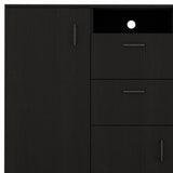 55" Black Two Drawer Dresser