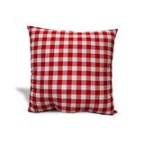 14" Red and White Polka Dot Christmas Indoor Outdoor Throw Pillow Cover