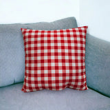 14" Red and White Polka Dot Christmas Indoor Outdoor Throw Pillow Cover